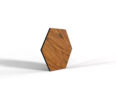Dekor Panel dekoracyjny Palisander Brazylijski, Heksagon 33 cm: powierzchnia płyty